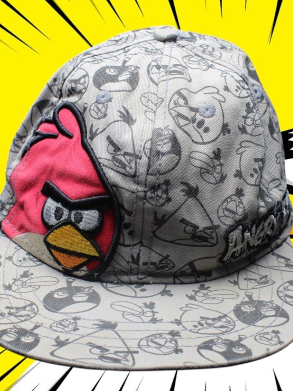 Angry Birds Snapback Allover Embroidered Dad Hat Cap